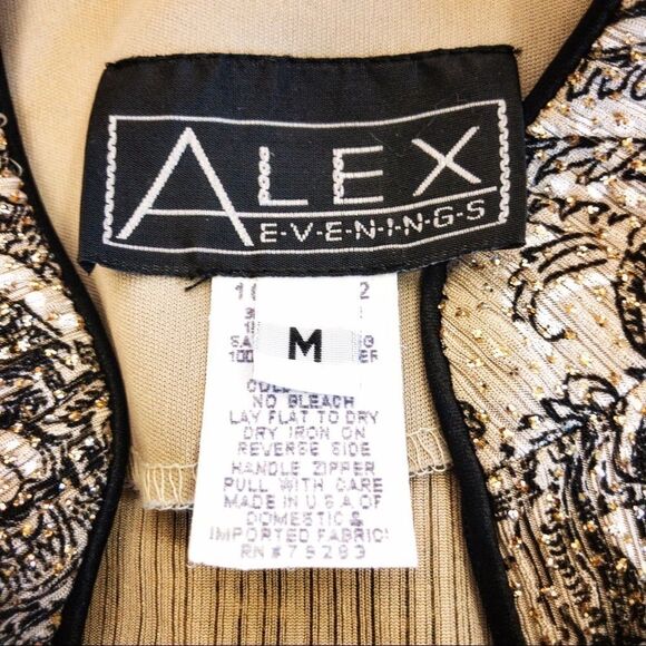 Vintage Sparkling Paisley Mandarin Jacket Sz M - Picture 8 of 14